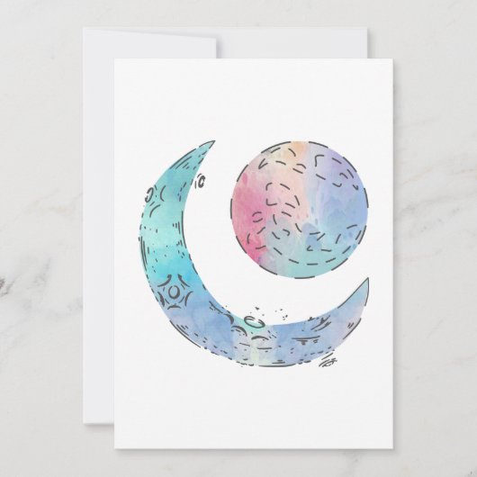 太陽と月のギャラリーラップ 招待状 (正面)