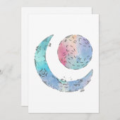 太陽と月のギャラリーラップ 招待状 (正面/裏面)