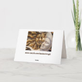 太陽と月のグリーティングカード カード (裏面)