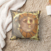 太陽と月のシンボル遺物アートワークデザイン クッション (ブランケット)