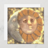 太陽と月のシンボル遺物アートワークデザイン シーズンカード (正面/裏面)