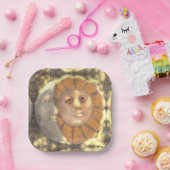 太陽と月のシンボル遺物アートワークデザイン ペーパープレート (パーティー)