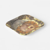 太陽と月のシンボル遺物アートワークデザイン ペーパープレート (傾斜あり)