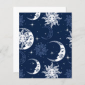 太陽と月のスクラップブック紙 (正面/裏面)