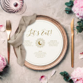 太陽と月のタイムレスラウンド結婚のメニュー メニュー