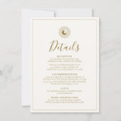 太陽と月のタイムレス詳細カード 招待状 (正面)