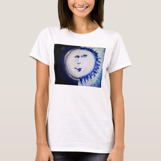 太陽と月のタンクトップ Tシャツ (正面)