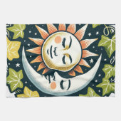 太陽と月のツタ キッチンタオル (横)