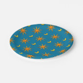 太陽と月のパターンカスタム紙プレート ペーパープレート (アングル)