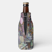 太陽と月のピンクのバルーン ボトルクーラー (ボトル裏面)