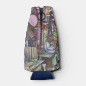 太陽と月のピンクのバルーン ボトルクーラー (裏面)