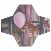 太陽と月のピンクの風船 サッカーボール (フラット)