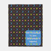 太陽と月のフリースブランケット フリースブランケット (正面)