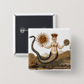 太陽と月のマーマン変容 缶バッジ (正面&裏面)