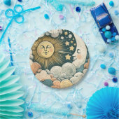 太陽と月のムーンチャイルドサンシャイン ペーパープレート (パーティー)