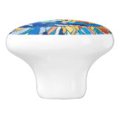 太陽と月のモザイクアート セラミックノブ (側面)