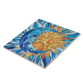 太陽と月のモザイクアート タイル (側面)