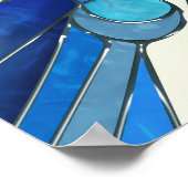 太陽と月のモザイクアート ポスター (角)