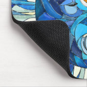 太陽と月のモザイクアート マウスパッド (コーナー)