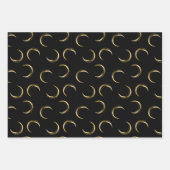 太陽と月のラッピング紙フラットシートセット3 ラッピングペーパーシート (正面2)