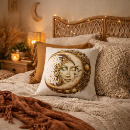 太陽と月の天空デザイン クッション