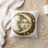 太陽と月の天空デザイン クッション (ブランケット)