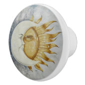 太陽と月の天空デザイン セラミックノブ (右)