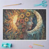 太陽と月の女神 薄葉紙 (クラフト)