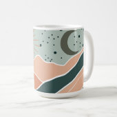 太陽と月の山 コーヒーマグカップ (正面右)