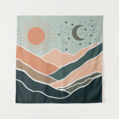 太陽と月の山 タペストリー (正面)