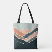 太陽と月の山 トートバッグ (裏面)