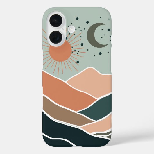 太陽と月の山 Case-Mate iPhoneケース (裏面)