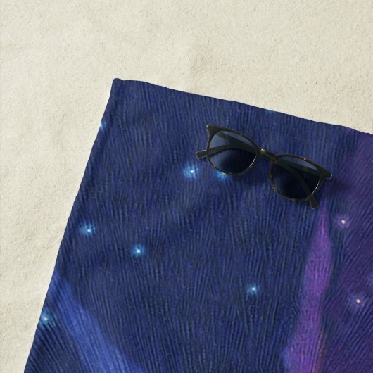 太陽と月の日食の完璧な整列 ビーチタオル (インサイチュ)