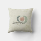 太陽と月の枕 – ボホ自然アクセント クッション (裏面)