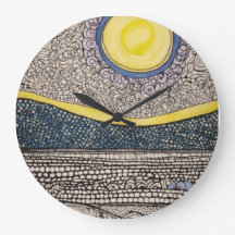 太陽と月の混沌としたスケッチzentangles