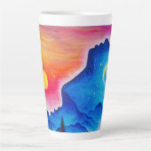 太陽と月の物語 カフェラテマグ (正面)