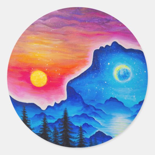 太陽と月の物語 ラウンドシール (正面)