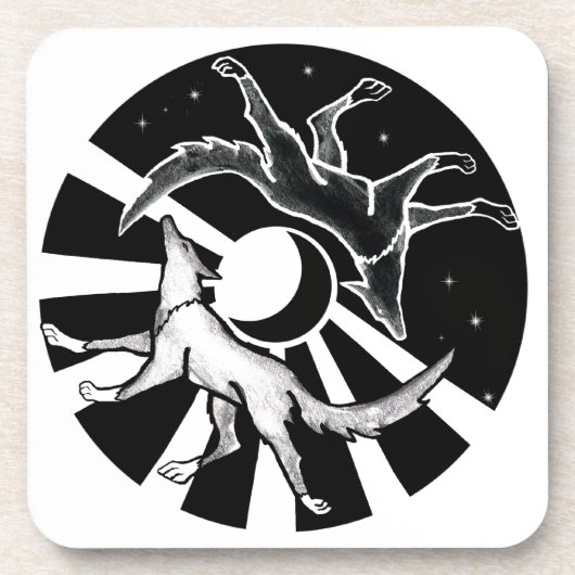 太陽と月の狼 コースター (正面)