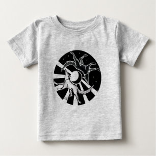 太陽と月の狼 ベビーTシャツ