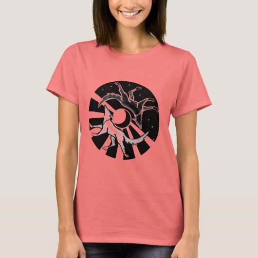 太陽と月の狼 Tシャツ (正面)