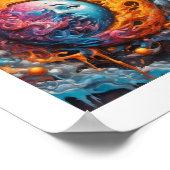 太陽と月の絡み合ったポスター ポスター (角)