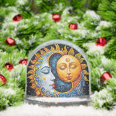 太陽と月の芸術的イラストレーション (クリスマス)