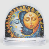 太陽と月の芸術的イラストレーション (裏面)