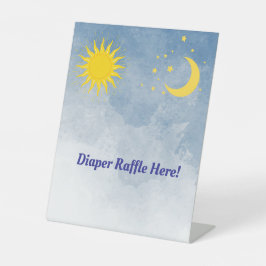 太陽と月の赤ちゃんシャワーシンボルや象徴 台座サイン