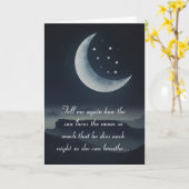 太陽と月の韻文 カード (黄色い花)