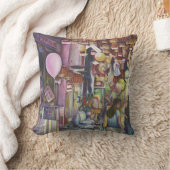 『太陽と月の風船』シンガポール クッション (ブランケット)