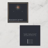 太陽と月の魔力スタッドイヤリングディスプレイ スクエア名刺 (正面/裏面)