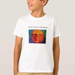 太陽と月のTシャツ Tシャツ