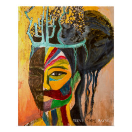 「太陽と月を作る愛」オリジナルアートプリント ポスター