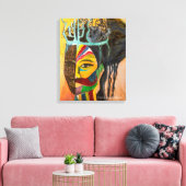 「太陽と月を創る愛」プリントオンキャンバス キャンバスプリント (インサイチュ (リビング))